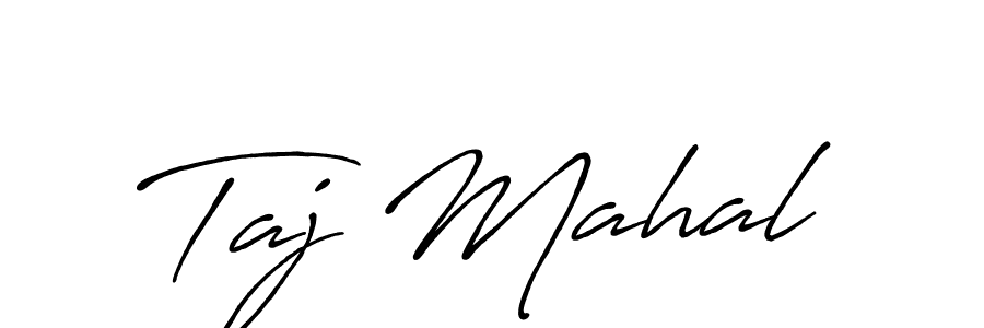 Make a beautiful signature design for name Taj Mahal. With this signature (Antro_Vectra_Bolder) style, you can create a handwritten signature for free. Taj Mahal signature style 7 images and pictures png