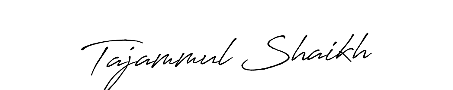 Also You can easily find your signature by using the search form. We will create Tajammul Shaikh name handwritten signature images for you free of cost using Antro_Vectra_Bolder sign style. Tajammul Shaikh signature style 7 images and pictures png
