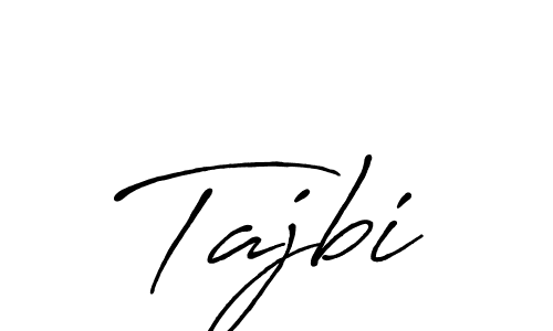 Antro_Vectra_Bolder is a professional signature style that is perfect for those who want to add a touch of class to their signature. It is also a great choice for those who want to make their signature more unique. Get Tajbi name to fancy signature for free. Tajbi signature style 7 images and pictures png