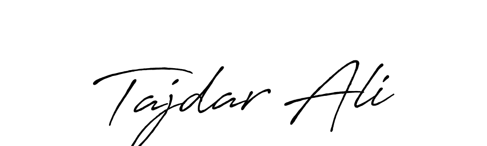Make a beautiful signature design for name Tajdar Ali. With this signature (Antro_Vectra_Bolder) style, you can create a handwritten signature for free. Tajdar Ali signature style 7 images and pictures png
