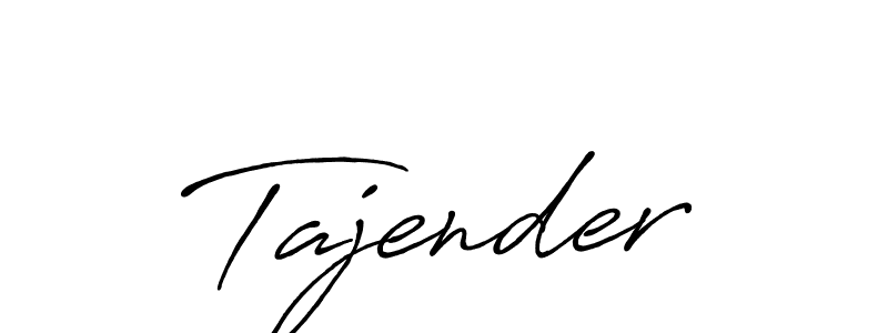 Also we have Tajender name is the best signature style. Create professional handwritten signature collection using Antro_Vectra_Bolder autograph style. Tajender signature style 7 images and pictures png