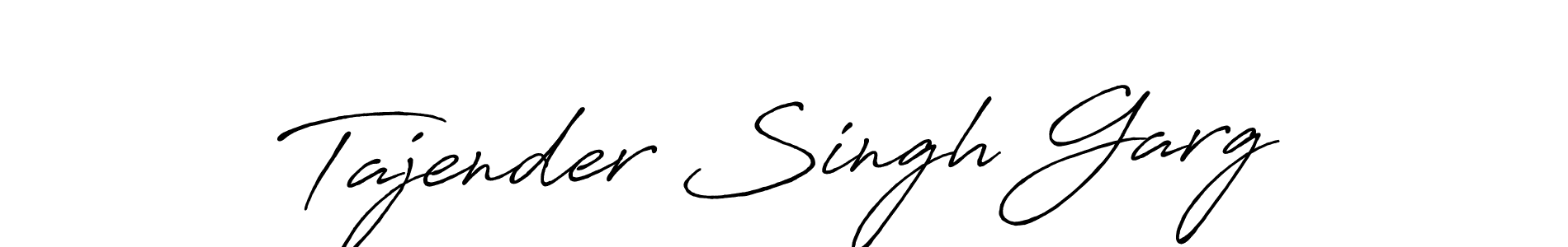 How to make Tajender Singh Garg signature? Antro_Vectra_Bolder is a professional autograph style. Create handwritten signature for Tajender Singh Garg name. Tajender Singh Garg signature style 7 images and pictures png