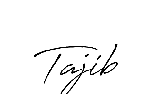 How to make Tajib signature? Antro_Vectra_Bolder is a professional autograph style. Create handwritten signature for Tajib name. Tajib signature style 7 images and pictures png