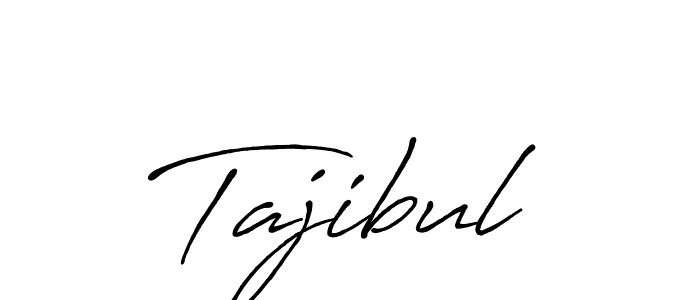 Design your own signature with our free online signature maker. With this signature software, you can create a handwritten (Antro_Vectra_Bolder) signature for name Tajibul. Tajibul signature style 7 images and pictures png