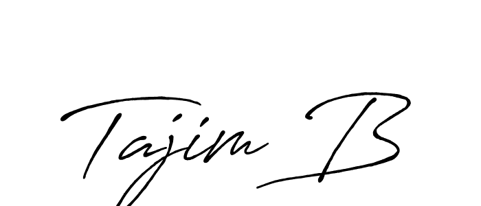 Tajim B stylish signature style. Best Handwritten Sign (Antro_Vectra_Bolder) for my name. Handwritten Signature Collection Ideas for my name Tajim B. Tajim B signature style 7 images and pictures png