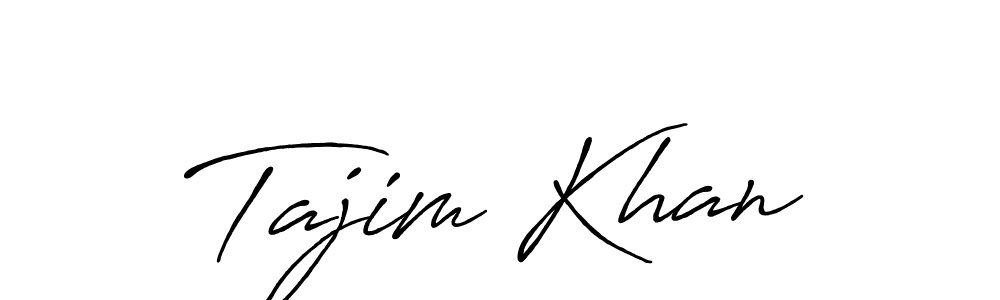 Use a signature maker to create a handwritten signature online. With this signature software, you can design (Antro_Vectra_Bolder) your own signature for name Tajim Khan. Tajim Khan signature style 7 images and pictures png