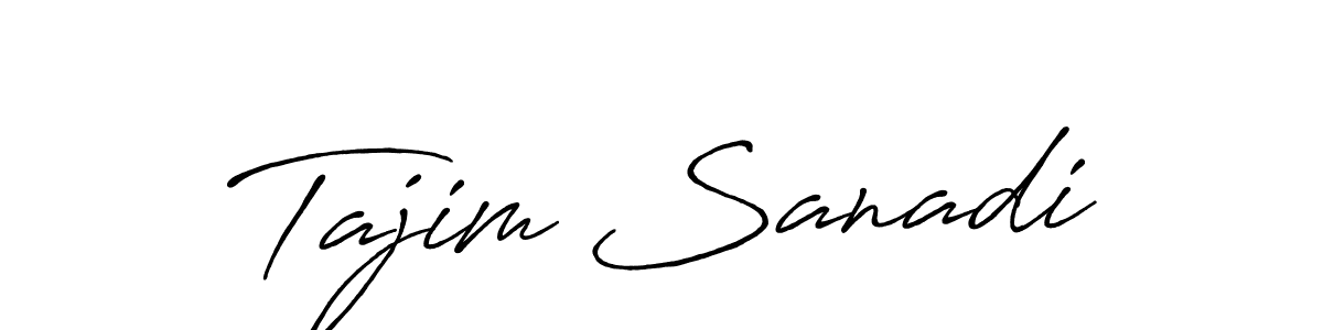 You should practise on your own different ways (Antro_Vectra_Bolder) to write your name (Tajim Sanadi) in signature. don't let someone else do it for you. Tajim Sanadi signature style 7 images and pictures png