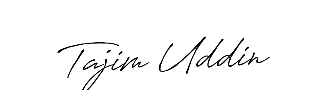 Create a beautiful signature design for name Tajim Uddin. With this signature (Antro_Vectra_Bolder) fonts, you can make a handwritten signature for free. Tajim Uddin signature style 7 images and pictures png