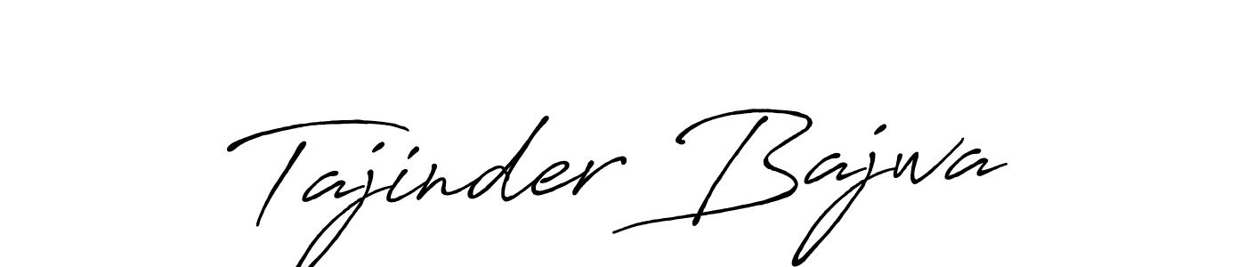 How to make Tajinder Bajwa name signature. Use Antro_Vectra_Bolder style for creating short signs online. This is the latest handwritten sign. Tajinder Bajwa signature style 7 images and pictures png