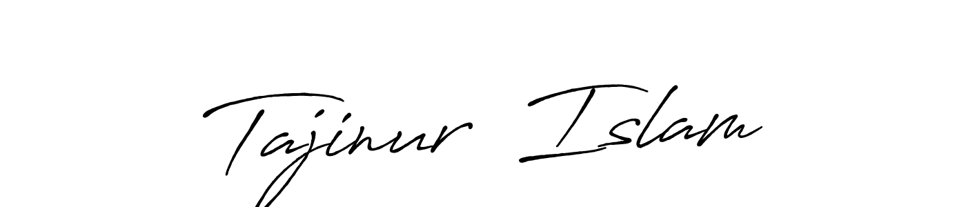 Also we have Tajinur  Islam name is the best signature style. Create professional handwritten signature collection using Antro_Vectra_Bolder autograph style. Tajinur  Islam signature style 7 images and pictures png