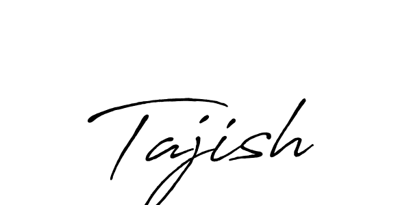 Design your own signature with our free online signature maker. With this signature software, you can create a handwritten (Antro_Vectra_Bolder) signature for name Tajish. Tajish signature style 7 images and pictures png