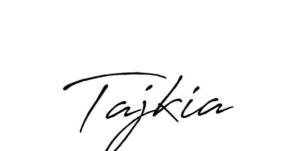 Design your own signature with our free online signature maker. With this signature software, you can create a handwritten (Antro_Vectra_Bolder) signature for name Tajkia. Tajkia signature style 7 images and pictures png