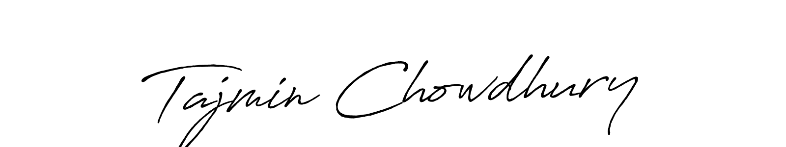 Design your own signature with our free online signature maker. With this signature software, you can create a handwritten (Antro_Vectra_Bolder) signature for name Tajmin Chowdhury. Tajmin Chowdhury signature style 7 images and pictures png