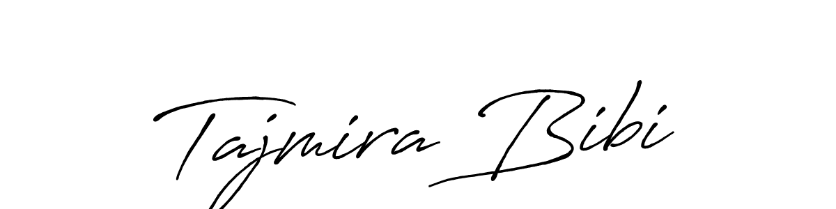 Use a signature maker to create a handwritten signature online. With this signature software, you can design (Antro_Vectra_Bolder) your own signature for name Tajmira Bibi. Tajmira Bibi signature style 7 images and pictures png