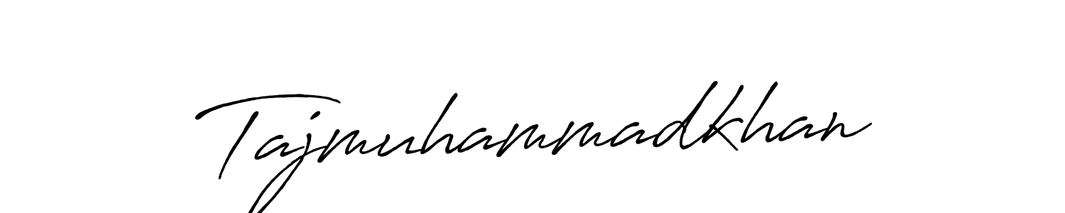 How to make Tajmuhammadkhan signature? Antro_Vectra_Bolder is a professional autograph style. Create handwritten signature for Tajmuhammadkhan name. Tajmuhammadkhan signature style 7 images and pictures png