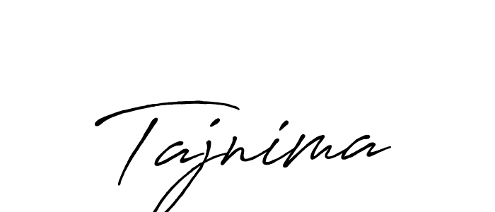 if you are searching for the best signature style for your name Tajnima. so please give up your signature search. here we have designed multiple signature styles  using Antro_Vectra_Bolder. Tajnima signature style 7 images and pictures png
