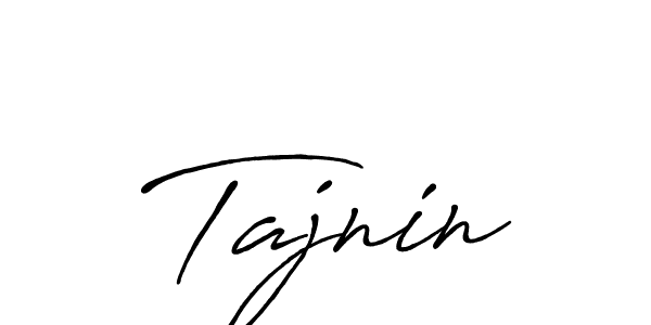 Design your own signature with our free online signature maker. With this signature software, you can create a handwritten (Antro_Vectra_Bolder) signature for name Tajnin. Tajnin signature style 7 images and pictures png