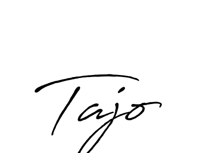 Make a beautiful signature design for name Tajo. With this signature (Antro_Vectra_Bolder) style, you can create a handwritten signature for free. Tajo signature style 7 images and pictures png