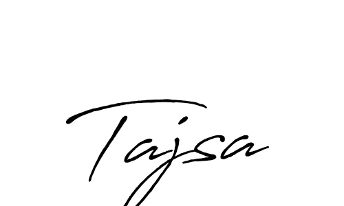 Tajsa stylish signature style. Best Handwritten Sign (Antro_Vectra_Bolder) for my name. Handwritten Signature Collection Ideas for my name Tajsa. Tajsa signature style 7 images and pictures png
