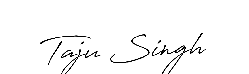 How to make Taju Singh name signature. Use Antro_Vectra_Bolder style for creating short signs online. This is the latest handwritten sign. Taju Singh signature style 7 images and pictures png