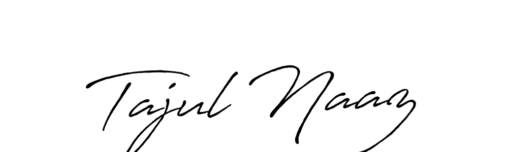 How to Draw Tajul Naaz signature style? Antro_Vectra_Bolder is a latest design signature styles for name Tajul Naaz. Tajul Naaz signature style 7 images and pictures png