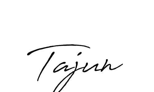 Design your own signature with our free online signature maker. With this signature software, you can create a handwritten (Antro_Vectra_Bolder) signature for name Tajun. Tajun signature style 7 images and pictures png