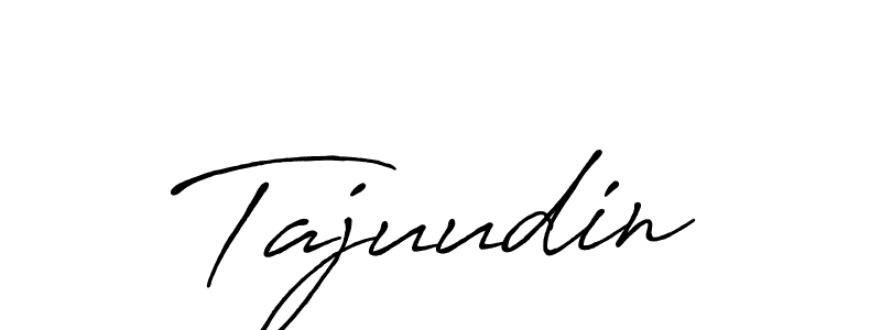 How to make Tajuudin signature? Antro_Vectra_Bolder is a professional autograph style. Create handwritten signature for Tajuudin name. Tajuudin signature style 7 images and pictures png