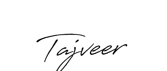Tajveer stylish signature style. Best Handwritten Sign (Antro_Vectra_Bolder) for my name. Handwritten Signature Collection Ideas for my name Tajveer. Tajveer signature style 7 images and pictures png