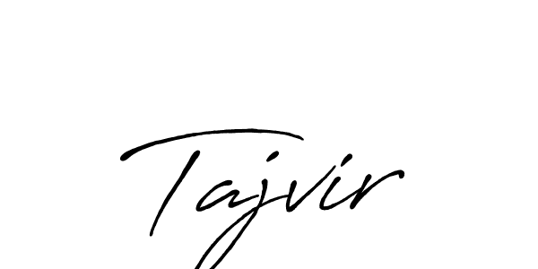 Tajvir stylish signature style. Best Handwritten Sign (Antro_Vectra_Bolder) for my name. Handwritten Signature Collection Ideas for my name Tajvir. Tajvir signature style 7 images and pictures png