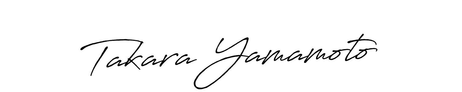 Make a beautiful signature design for name Takara Yamamoto. With this signature (Antro_Vectra_Bolder) style, you can create a handwritten signature for free. Takara Yamamoto signature style 7 images and pictures png