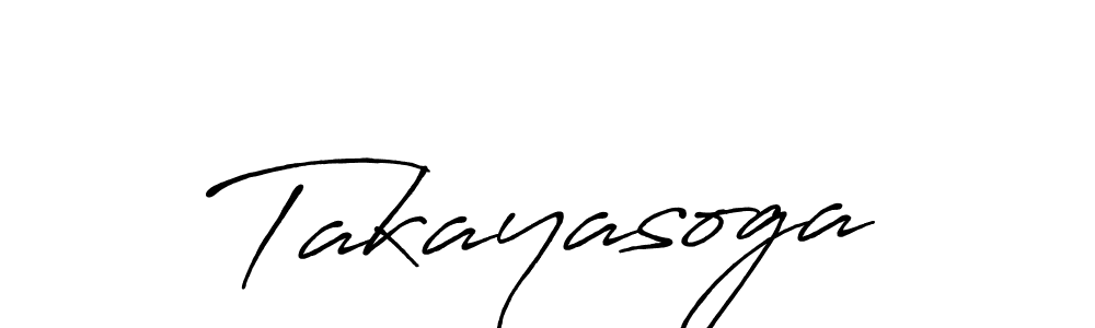 Make a beautiful signature design for name Takayasoga. With this signature (Antro_Vectra_Bolder) style, you can create a handwritten signature for free. Takayasoga signature style 7 images and pictures png