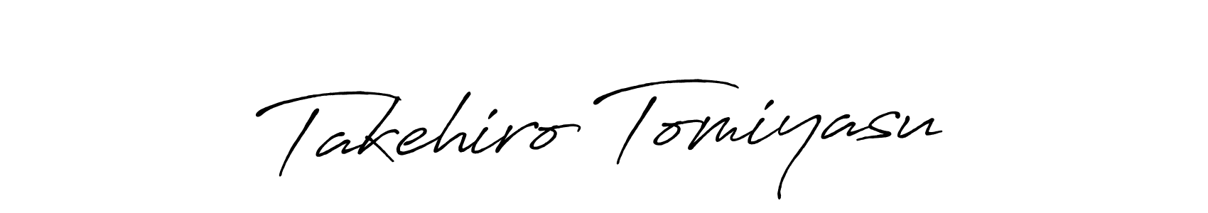 Design your own signature with our free online signature maker. With this signature software, you can create a handwritten (Antro_Vectra_Bolder) signature for name Takehiro Tomiyasu. Takehiro Tomiyasu signature style 7 images and pictures png