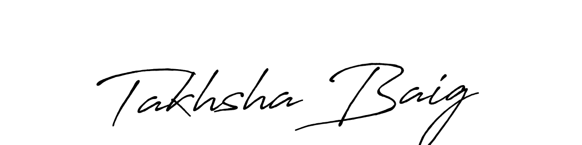 The best way (Antro_Vectra_Bolder) to make a short signature is to pick only two or three words in your name. The name Takhsha Baig include a total of six letters. For converting this name. Takhsha Baig signature style 7 images and pictures png