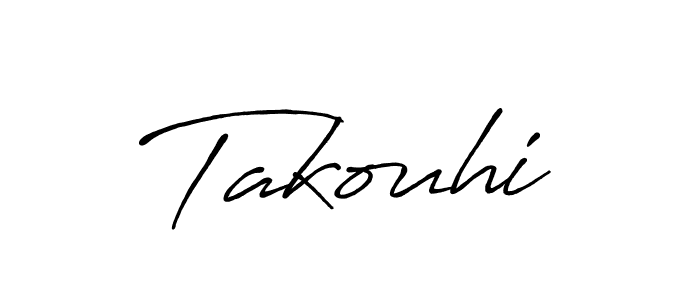 Use a signature maker to create a handwritten signature online. With this signature software, you can design (Antro_Vectra_Bolder) your own signature for name Takouhi. Takouhi signature style 7 images and pictures png