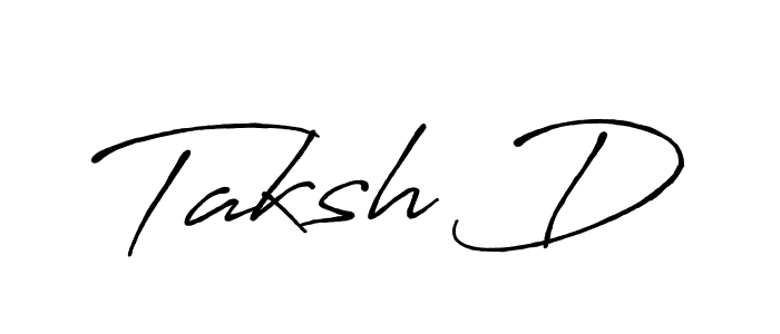 Make a beautiful signature design for name Taksh D. Use this online signature maker to create a handwritten signature for free. Taksh D signature style 7 images and pictures png