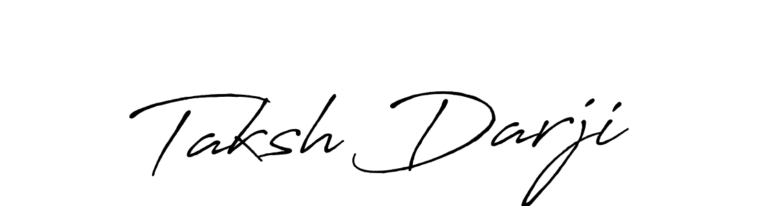 How to make Taksh Darji signature? Antro_Vectra_Bolder is a professional autograph style. Create handwritten signature for Taksh Darji name. Taksh Darji signature style 7 images and pictures png