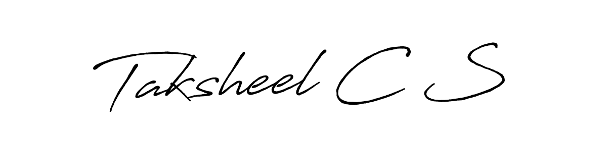 The best way (Antro_Vectra_Bolder) to make a short signature is to pick only two or three words in your name. The name Taksheel C S include a total of six letters. For converting this name. Taksheel C S signature style 7 images and pictures png