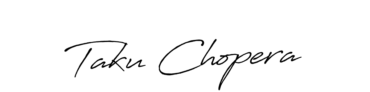 Create a beautiful signature design for name Taku Chopera. With this signature (Antro_Vectra_Bolder) fonts, you can make a handwritten signature for free. Taku Chopera signature style 7 images and pictures png