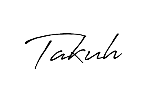 Takuh stylish signature style. Best Handwritten Sign (Antro_Vectra_Bolder) for my name. Handwritten Signature Collection Ideas for my name Takuh. Takuh signature style 7 images and pictures png