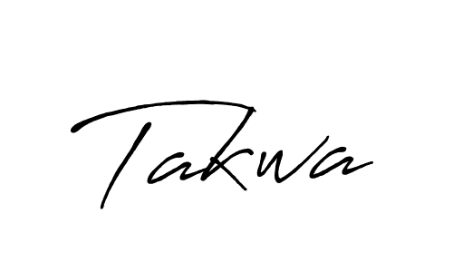 Use a signature maker to create a handwritten signature online. With this signature software, you can design (Antro_Vectra_Bolder) your own signature for name Takwa. Takwa signature style 7 images and pictures png