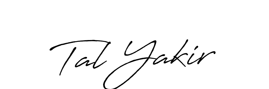 How to make Tal Yakir name signature. Use Antro_Vectra_Bolder style for creating short signs online. This is the latest handwritten sign. Tal Yakir signature style 7 images and pictures png