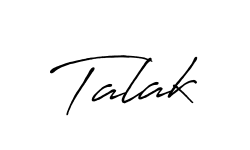 Make a beautiful signature design for name Talak. With this signature (Antro_Vectra_Bolder) style, you can create a handwritten signature for free. Talak signature style 7 images and pictures png