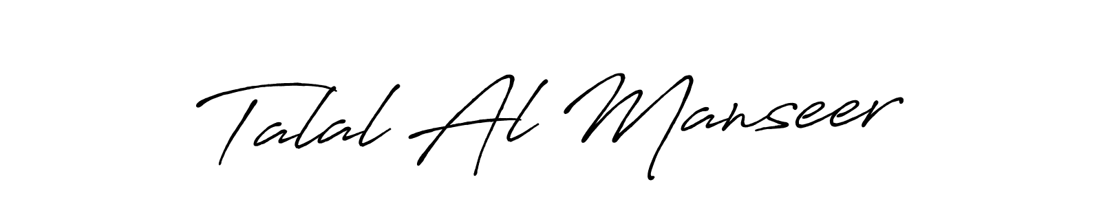 How to make Talal Al Manseer signature? Antro_Vectra_Bolder is a professional autograph style. Create handwritten signature for Talal Al Manseer name. Talal Al Manseer signature style 7 images and pictures png