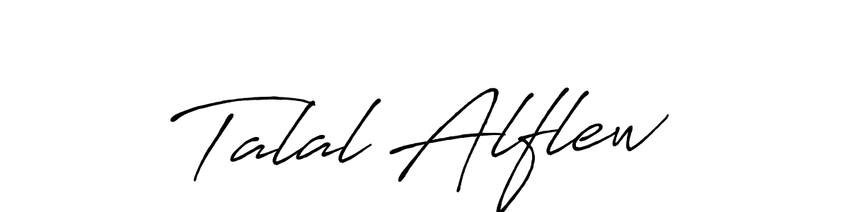 It looks lik you need a new signature style for name Talal Alflew. Design unique handwritten (Antro_Vectra_Bolder) signature with our free signature maker in just a few clicks. Talal Alflew signature style 7 images and pictures png