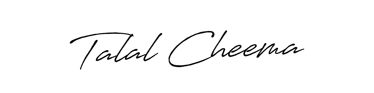It looks lik you need a new signature style for name Talal Cheema. Design unique handwritten (Antro_Vectra_Bolder) signature with our free signature maker in just a few clicks. Talal Cheema signature style 7 images and pictures png