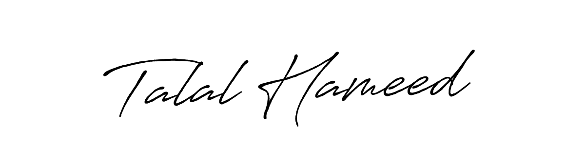 It looks lik you need a new signature style for name Talal Hameed. Design unique handwritten (Antro_Vectra_Bolder) signature with our free signature maker in just a few clicks. Talal Hameed signature style 7 images and pictures png