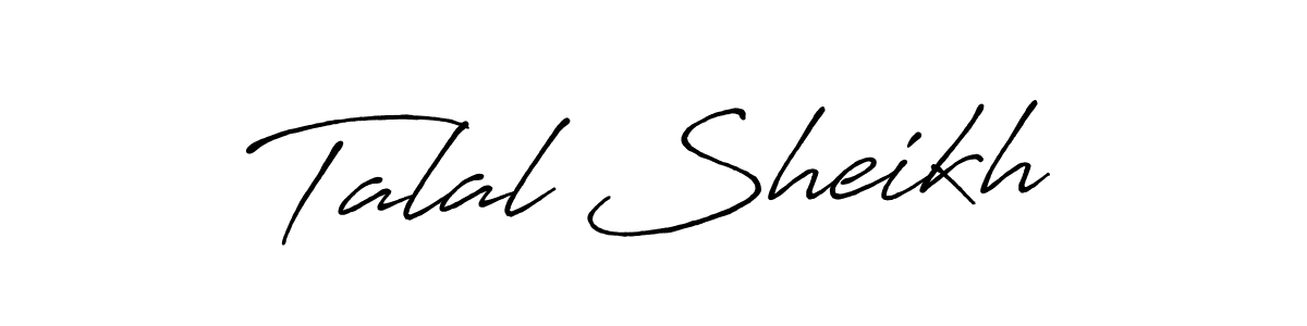 You should practise on your own different ways (Antro_Vectra_Bolder) to write your name (Talal Sheikh) in signature. don't let someone else do it for you. Talal Sheikh signature style 7 images and pictures png