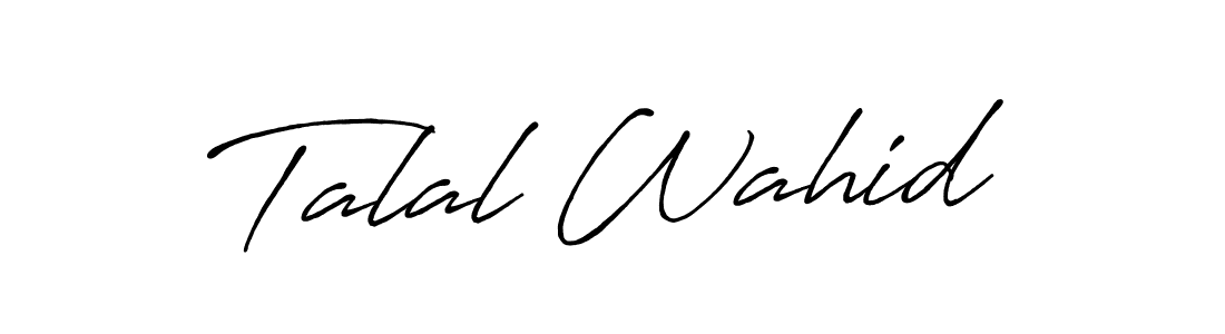 How to Draw Talal Wahid signature style? Antro_Vectra_Bolder is a latest design signature styles for name Talal Wahid. Talal Wahid signature style 7 images and pictures png