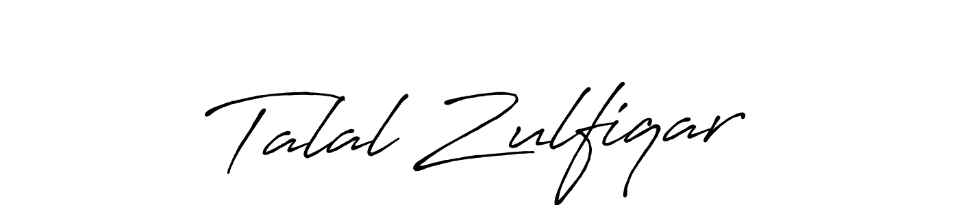 Also we have Talal Zulfiqar name is the best signature style. Create professional handwritten signature collection using Antro_Vectra_Bolder autograph style. Talal Zulfiqar signature style 7 images and pictures png