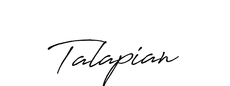 Antro_Vectra_Bolder is a professional signature style that is perfect for those who want to add a touch of class to their signature. It is also a great choice for those who want to make their signature more unique. Get Talapian name to fancy signature for free. Talapian signature style 7 images and pictures png